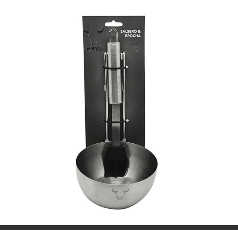SALSERO INOX + BROCHA