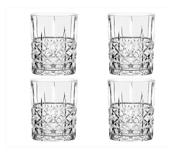 SET 4 VASOS WHISKY VINTAGE