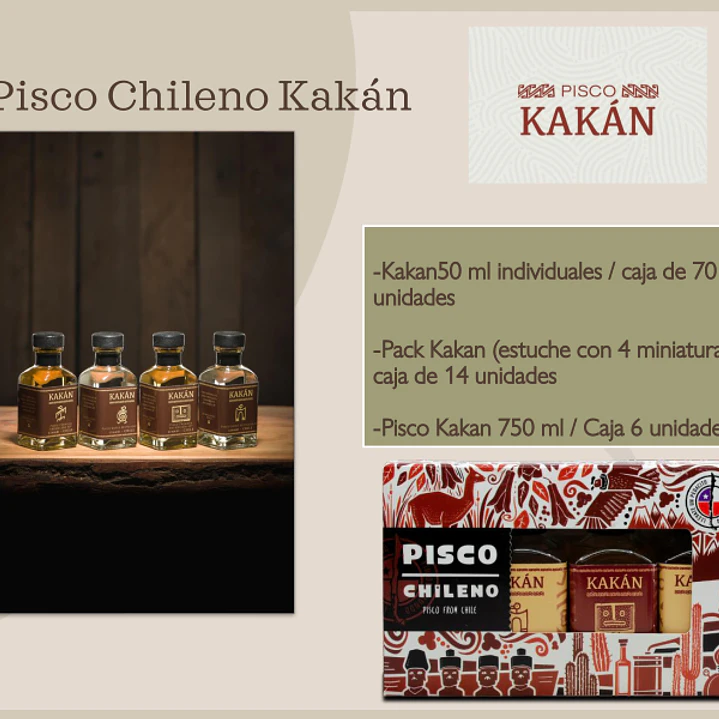 PACK PISCO KAKAN 4X50ml  2