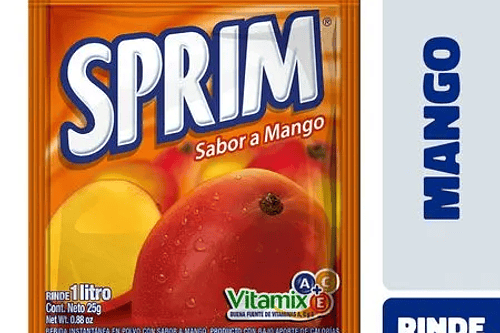 Refresco En Polvo Sprim Sabor Mango 25 g