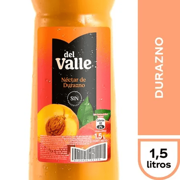 Néctar Del Valle Durazno 1.5 L