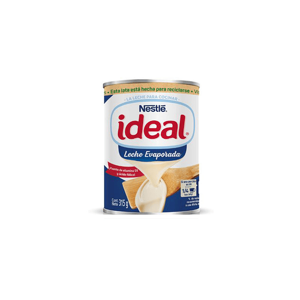 leche evaporada ideal 400g