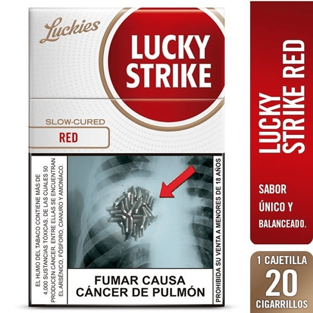 lucky strike red 20