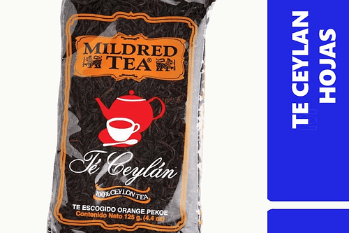 Té en hojas Mildred tea ceylán bolsa 125 g