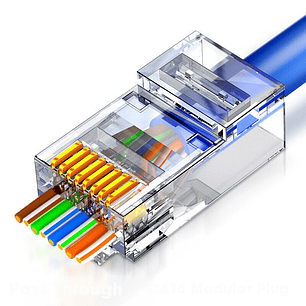 CONECTOR RJ45 CAT 5 - ZOERAX - 50 UNIDADES