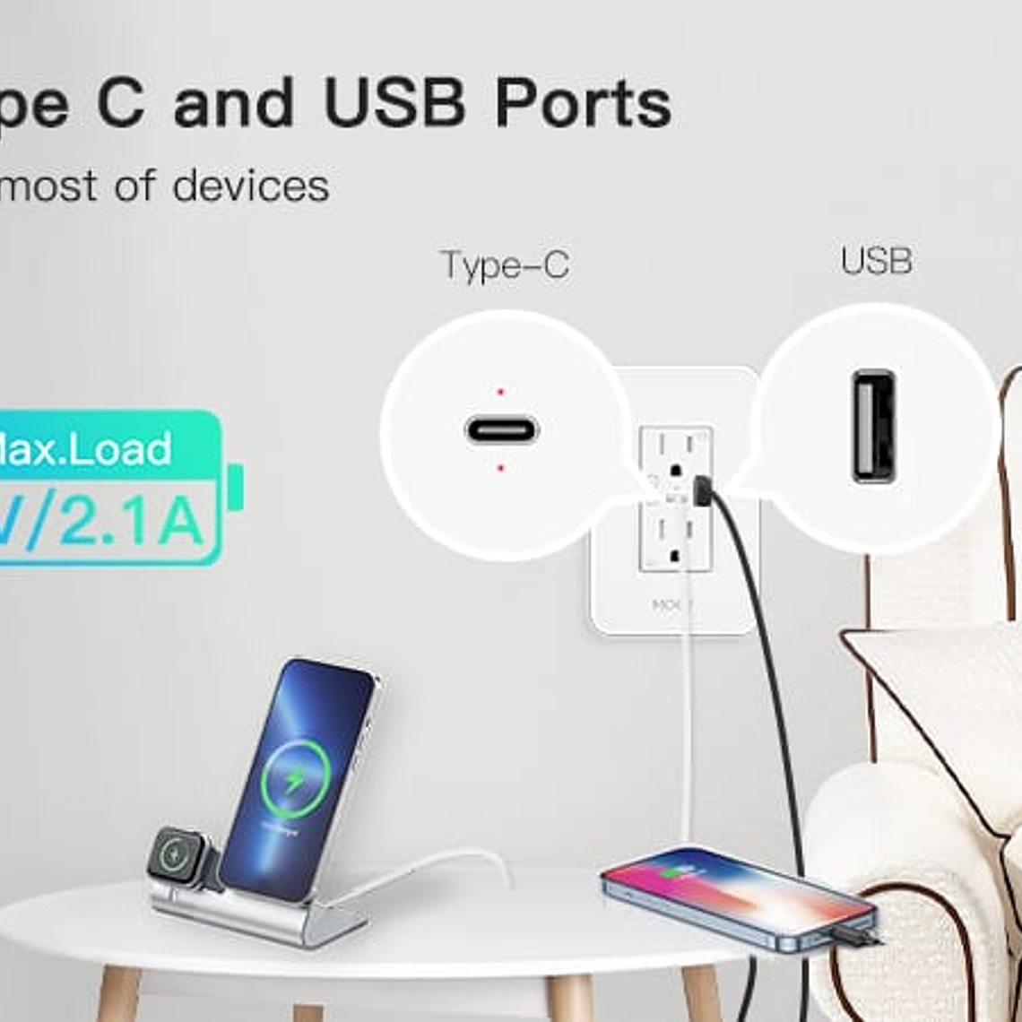 TOMACORRIENTE INTELIGENTE EMPOTRABLE - MOES 2