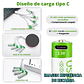Pilas Recargables AA Litio + Cable de carga - 4 Unidades - Cafini - Miniatura 5