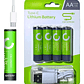 Pilas Recargables AA Litio + Cable de carga - 4 Unidades - Cafini - Miniatura 1