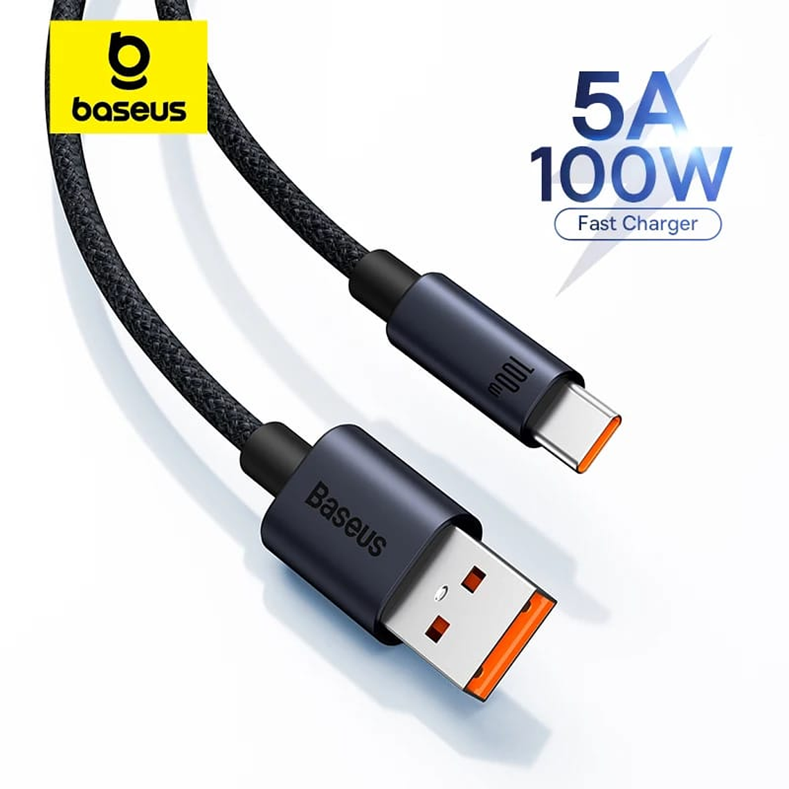 CABLE BASEUS USB a Tipo C - 100W - CARGA RAPIDA - 1MT 2