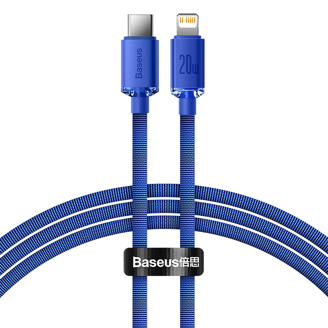 Baseus USB C a Lightning para iPhone - Carga Rápida 20W - Azul - 2M 1