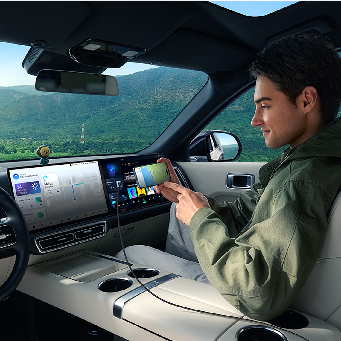 Cable Baseus C a C- Carga Rápida 100W Transparente - 1 Metro - Purpura 2