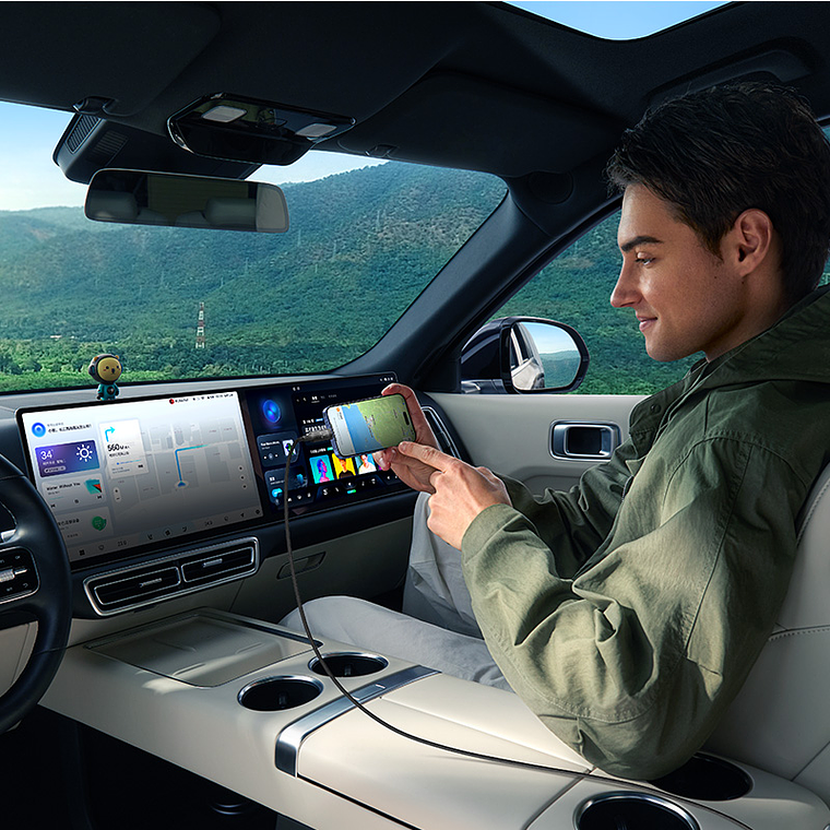 Cable Baseus C a C- Carga Rápida 100W Transparente - 1 Metro - Purpura 2