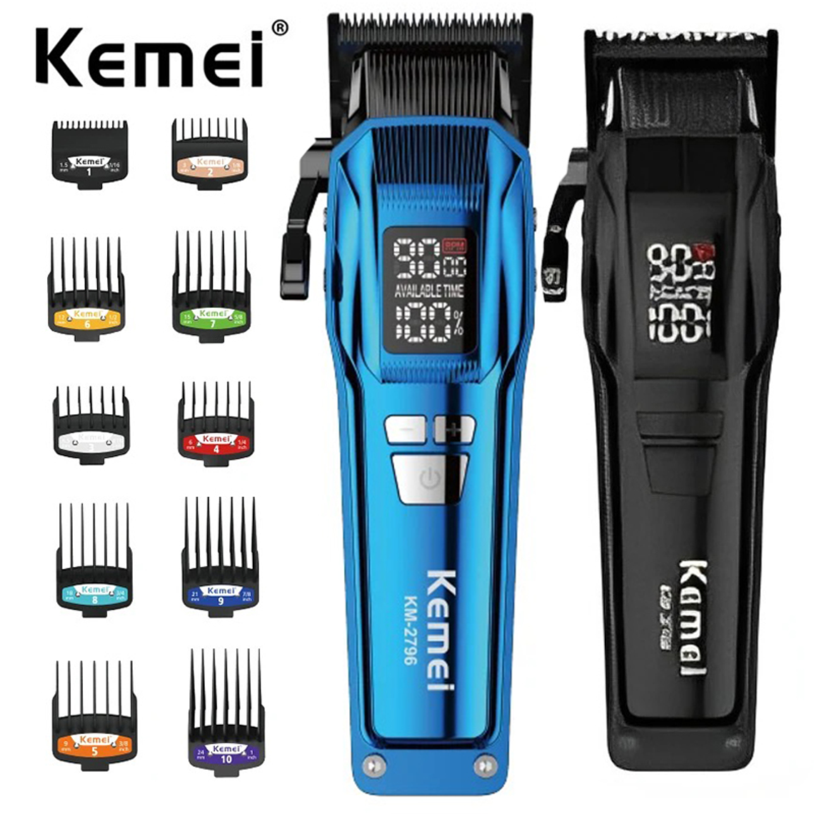 CORTADOR DE CABELLO KEMEI 2795 - CLIPPER - NEGRO 6