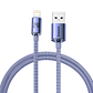 Baseus USB A - Lightning para iPhone - Carga Rápida 20W - Purpura - 2M - Miniatura 1