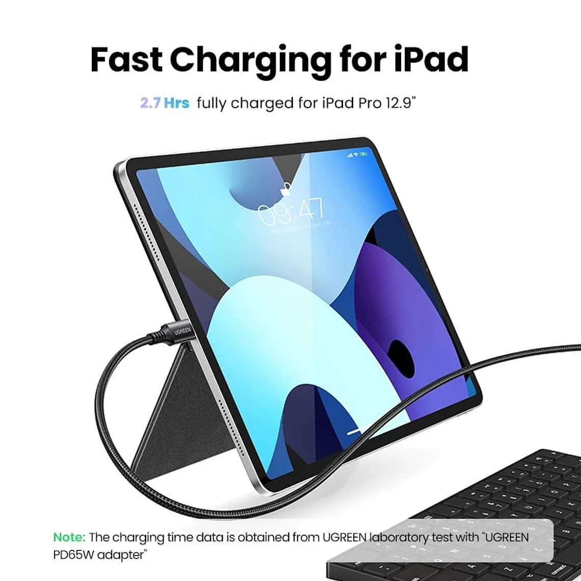 CABLE UGREEN USB C a C - 100W - CARGA RAPIDA - 1MT 4