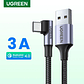 CABLE UGREEN USB TIPO A - USB TIPO C - 2MT - 90 GRADOS - Miniatura 1