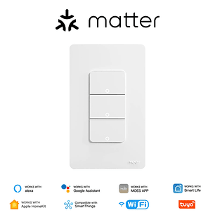 MOES INTERRUPTOR INTELIGENTE  - 3 ENTRADA - TRIPLE