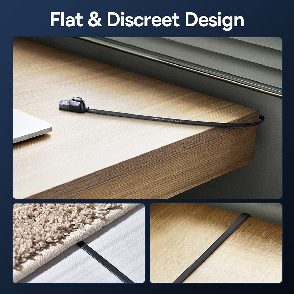 CABLE ETHERNET BASEUS CAT 6 - 3 METROS 3