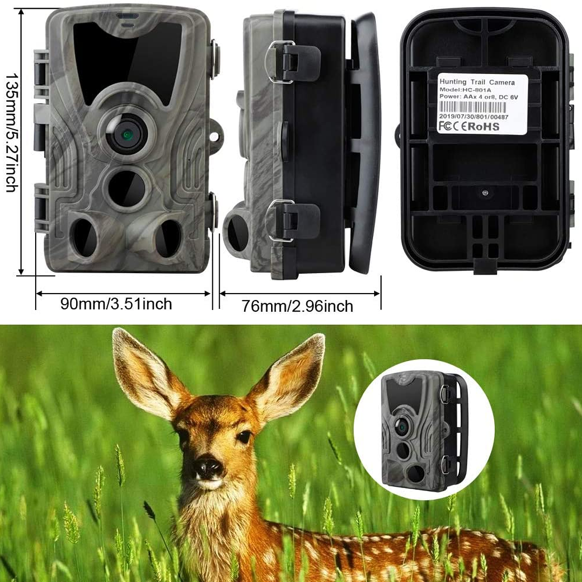 CAMARA TRAMPA PARA CAZA HC-801A - TRAIL CAMERA 6