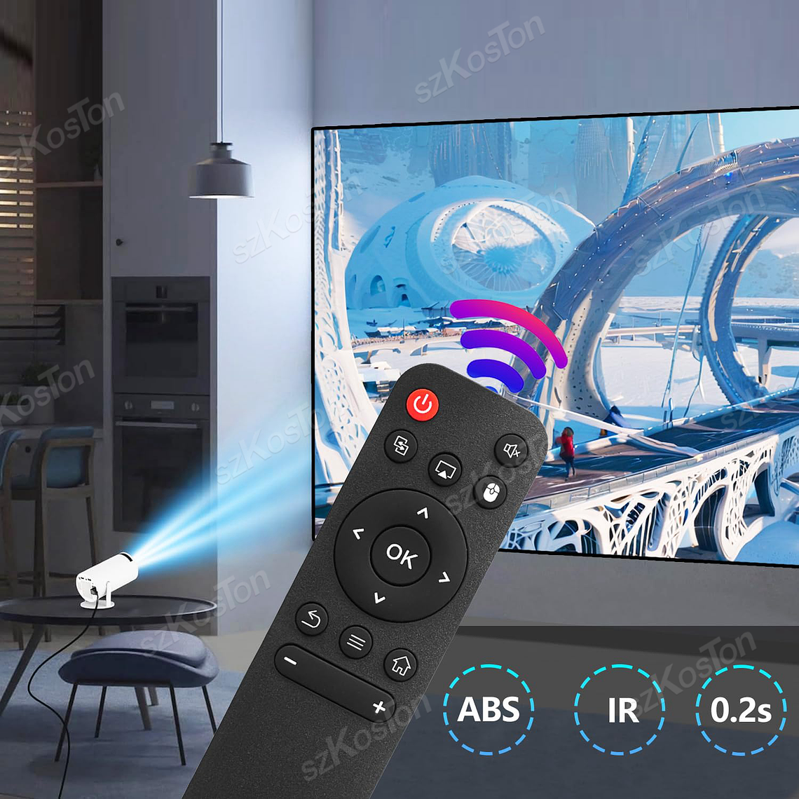 Control Remoto para Proyector Magcubic HY300 HY320 HY300 PRO HY300 PRO+ HY300 MAX HY300X 7