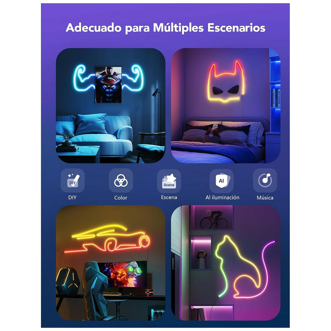 GOVEE NEON ROPE LIGHT 2 - TIRA LED - 5 METROS 4