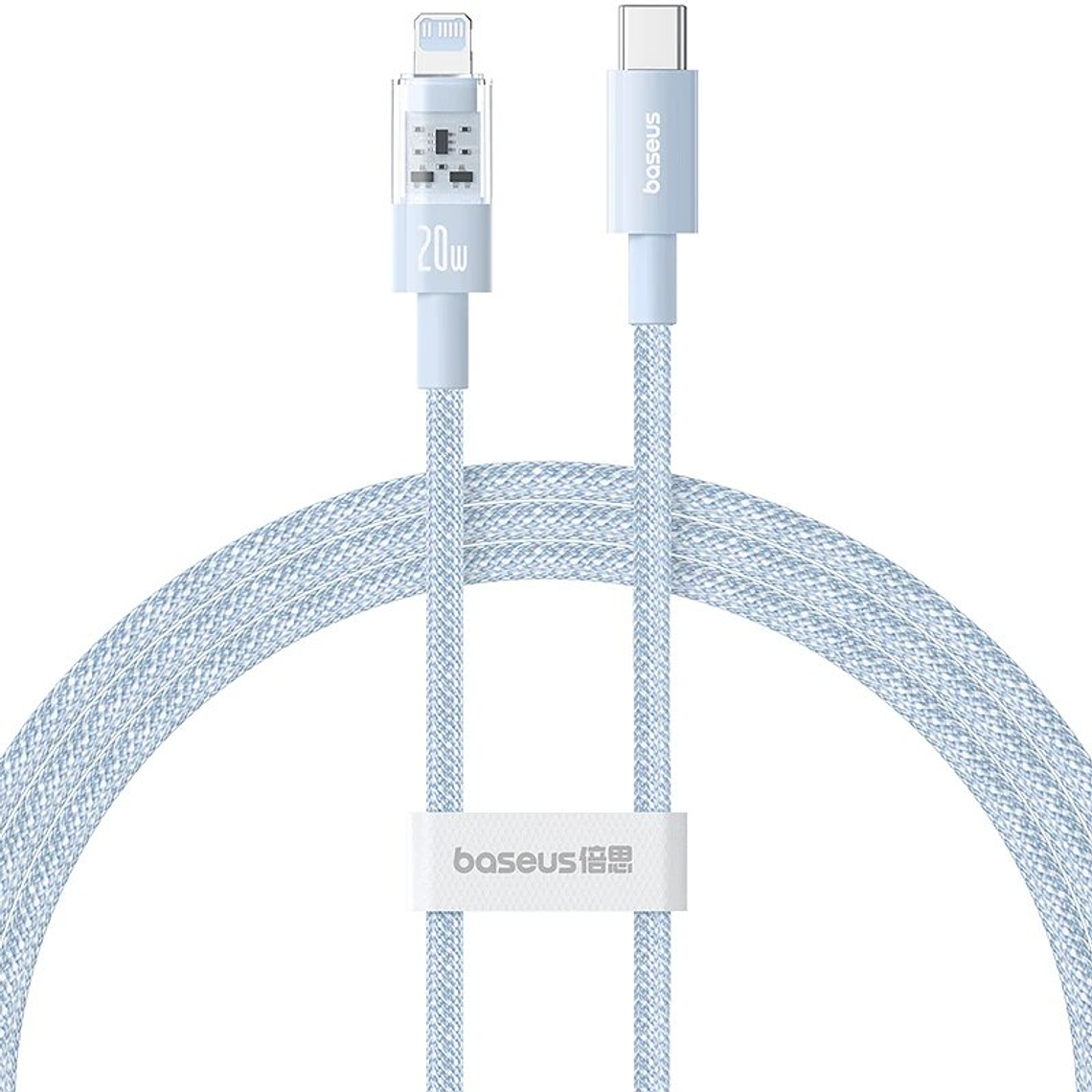 Cable C a Lightning para iPhone - Carga Rápida 20W - 2M - Celeste 1