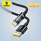CABLE BASEUS USB  A - USB C - 100W - CARGA RAPIDA - 1MT - NEGRO - Miniatura 1