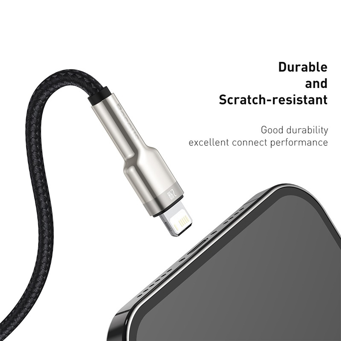Baseus USB A - Lightning para iPhone - Carga Rápida 20W - 1 Metro 2