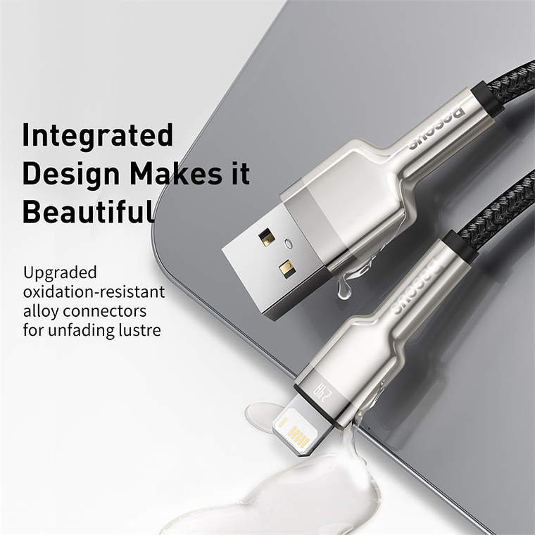 Baseus USB A - Lightning para iPhone - Carga Rápida 20W - 1 Metro 3