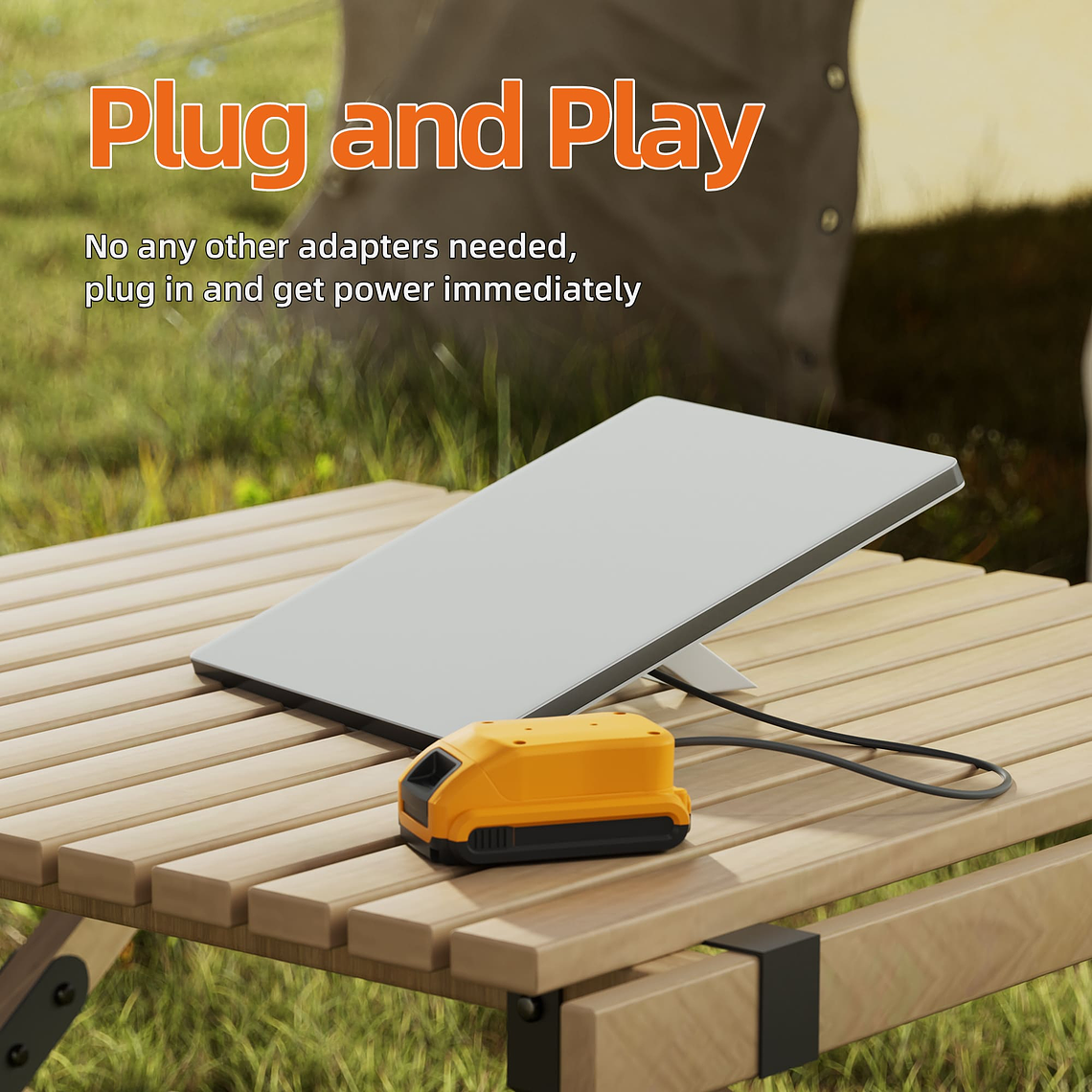 ADAPTADOR DE BATERIA DEWALT 18V - 20V - 1MT - STARLINK MINI 4