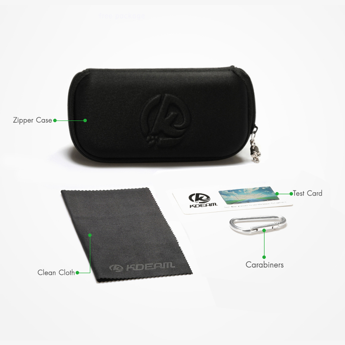 LENTES DE SOL MARCA KDEAM - BLANCO - KD338-C6 3