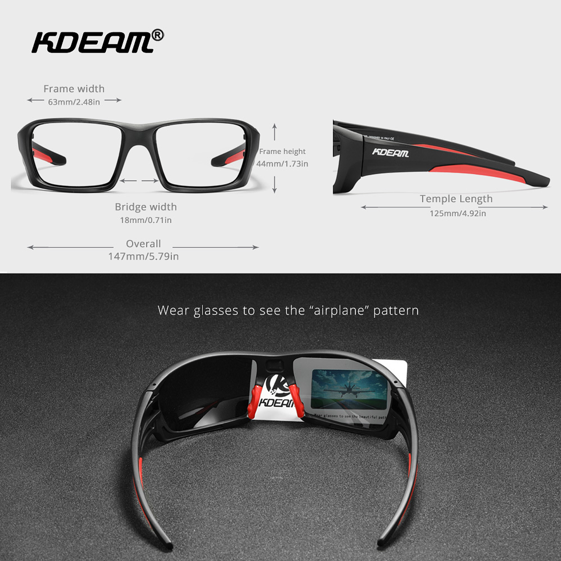 LENTES DE SOL MARCA KDEAM - AZUL - KD8788-C6 3