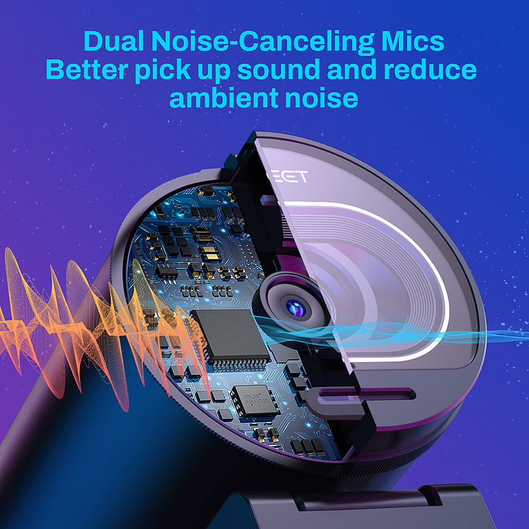 CAMARA WEB 4K - EMEET S600 - KIT INCLUYE TRIPODE 2