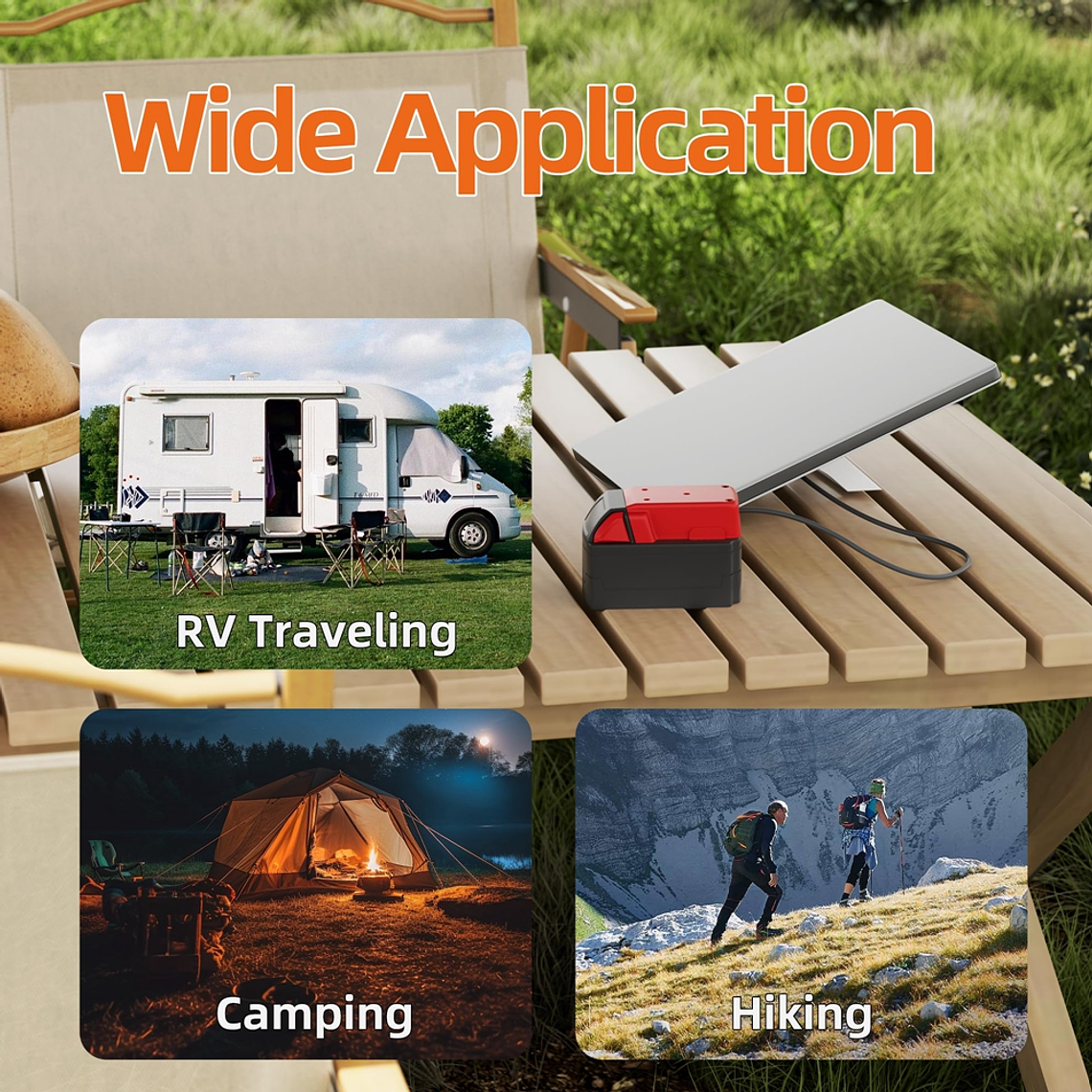 ADAPTADOR DE BATERIA MILWAUKEE 18V - 20V - 1MT - STARLINK MINI 3