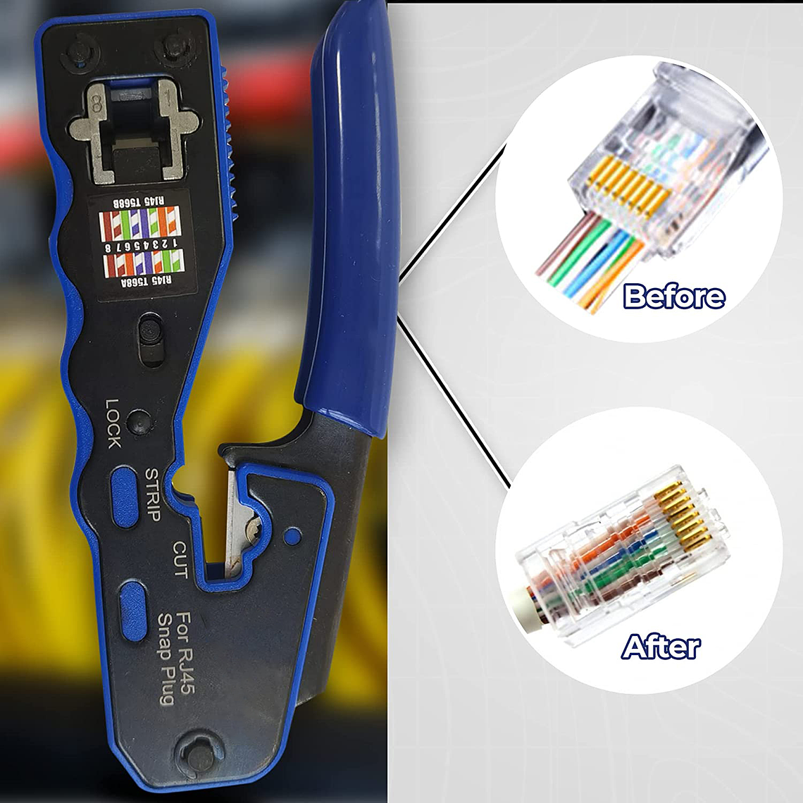 CRIMPEADORA RJ45 - ZOERAX - AZUL 4