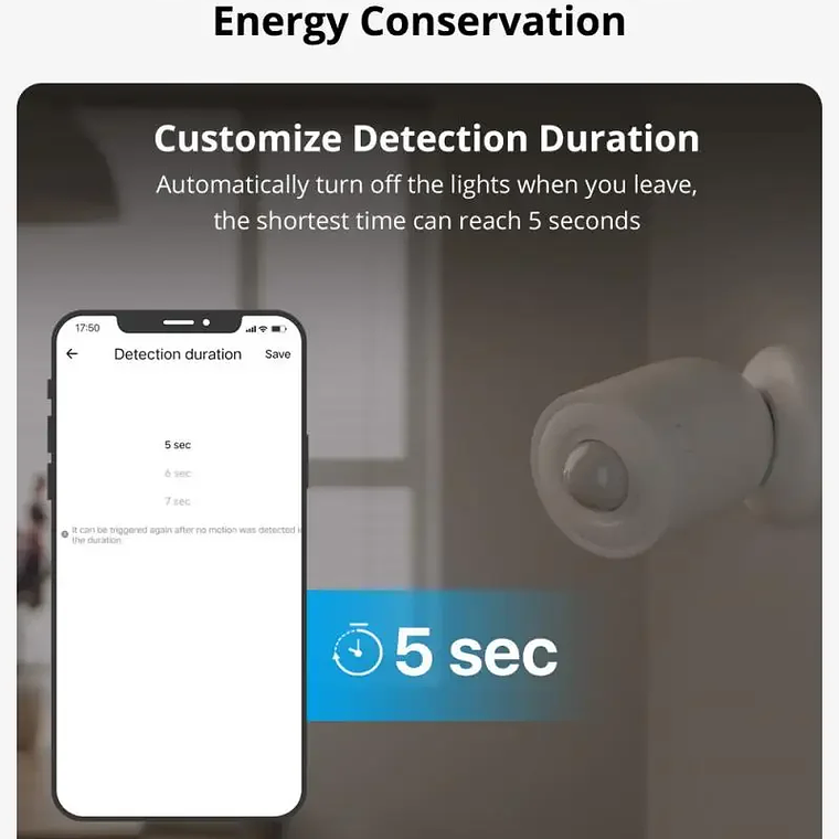 SENSOR DE PRESENCIA SONOFF - SNZB-03P - ZIGBEE 5