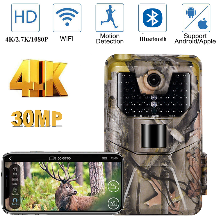 CAMARA TRAMPA WIFI 900 PRO - TRAIL CAMERA - 4K / 36MP 6
