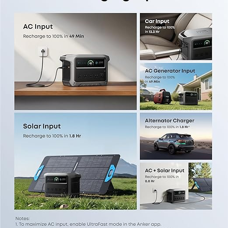 ANKER SOLIX C1000 Gen 2 Estación de energía portátil 5