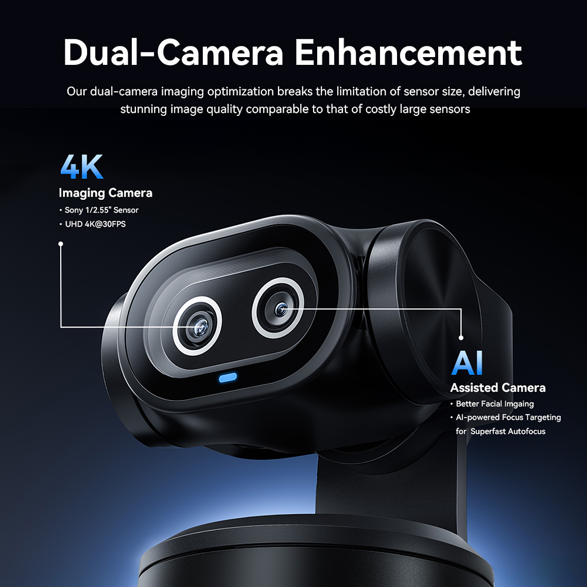 CAMARA WEB 4K - EMEET PIXY - DOBLE CAMARA - IA INTEGRADA 6