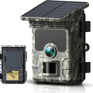 CAMARA TRAMPA PARA CAZA CON PANEL SOLAR DE 30 MP - 2K - HC-600A