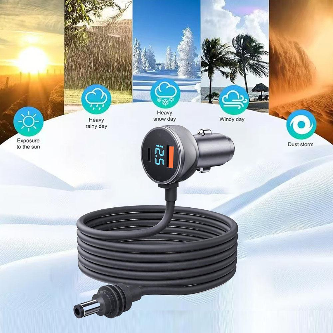 Cable de Alimentacion Para Automovil Starlink Mini 5 Metros 1