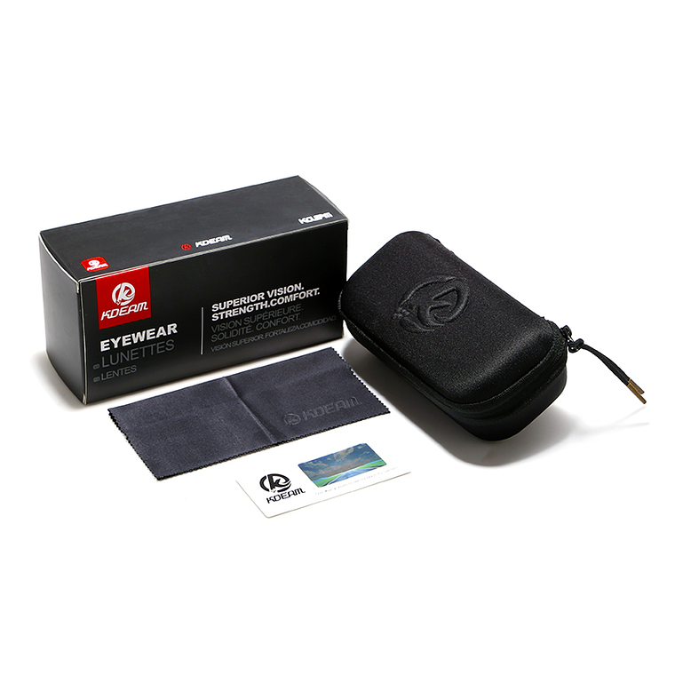 Lentes de Sol KDEAM Polarizados Marco Negro - Lente Oscuro Clásico UV400 Estilo Urbano 4