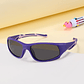 Lentes de Sol Deportivos para Niños (Flexibles e Indestructibles) - Protección UV400 Polarizados - Marco de Silicona Suave - Morado - Miniatura 3