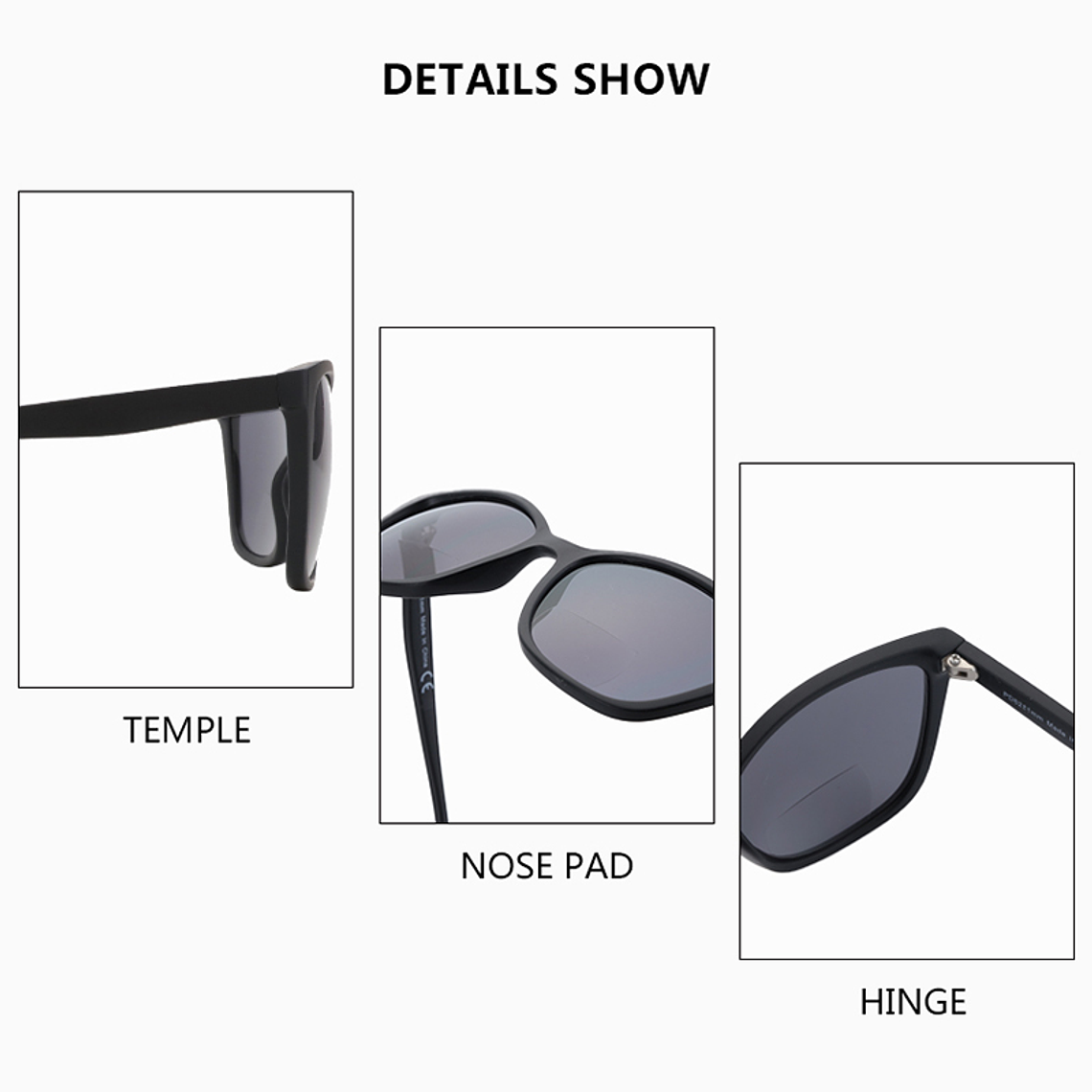 Lentes de Sol con Aumento para Lectura – Bifocales Zenottic Estilo Mariposa (Graduación +1.00 a +3.50) 3