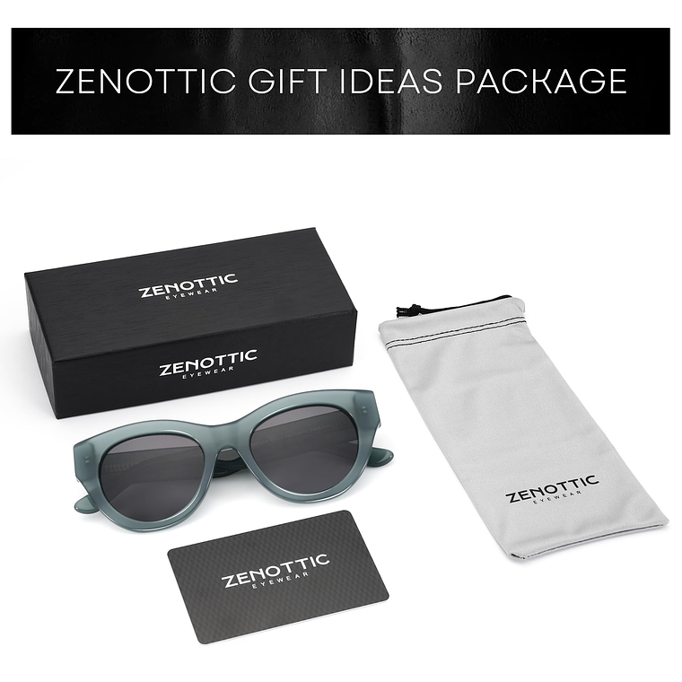 Lentes de Sol ZENOTTIC Premium - Tipo Ojo de Gato - Estilo Retro con Lunas Polarizadas y Montura de Acetato (Protección UV400) 3