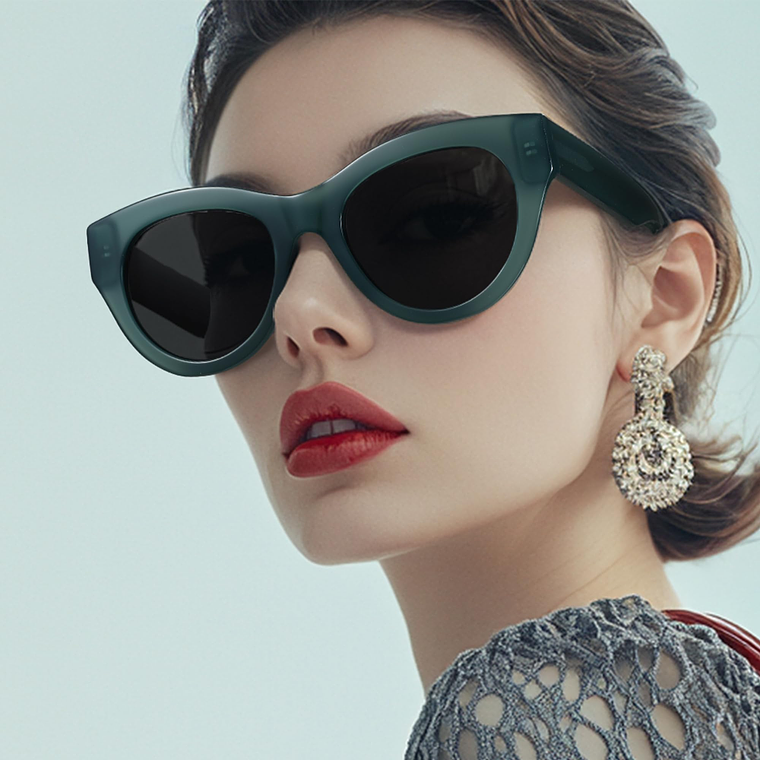 Lentes de Sol ZENOTTIC Premium - Tipo Ojo de Gato - Estilo Retro con Lunas Polarizadas y Montura de Acetato (Protección UV400) 2