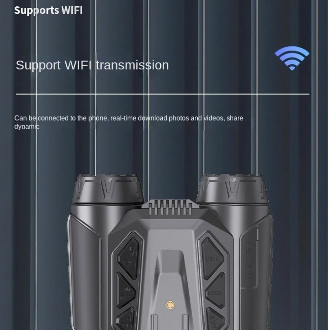 Binocular Digital de Visión Nocturna Infrarroja NVC 900 4K UHD WIFI Para Caza y Camping con Zoom 16X de 48MP 3