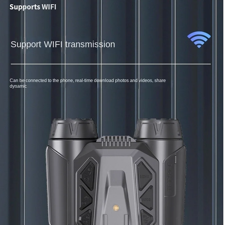 Binocular Digital de Visión Nocturna Infrarroja NVC 900 4K UHD WIFI Para Caza y Camping con Zoom 16X de 48MP 3