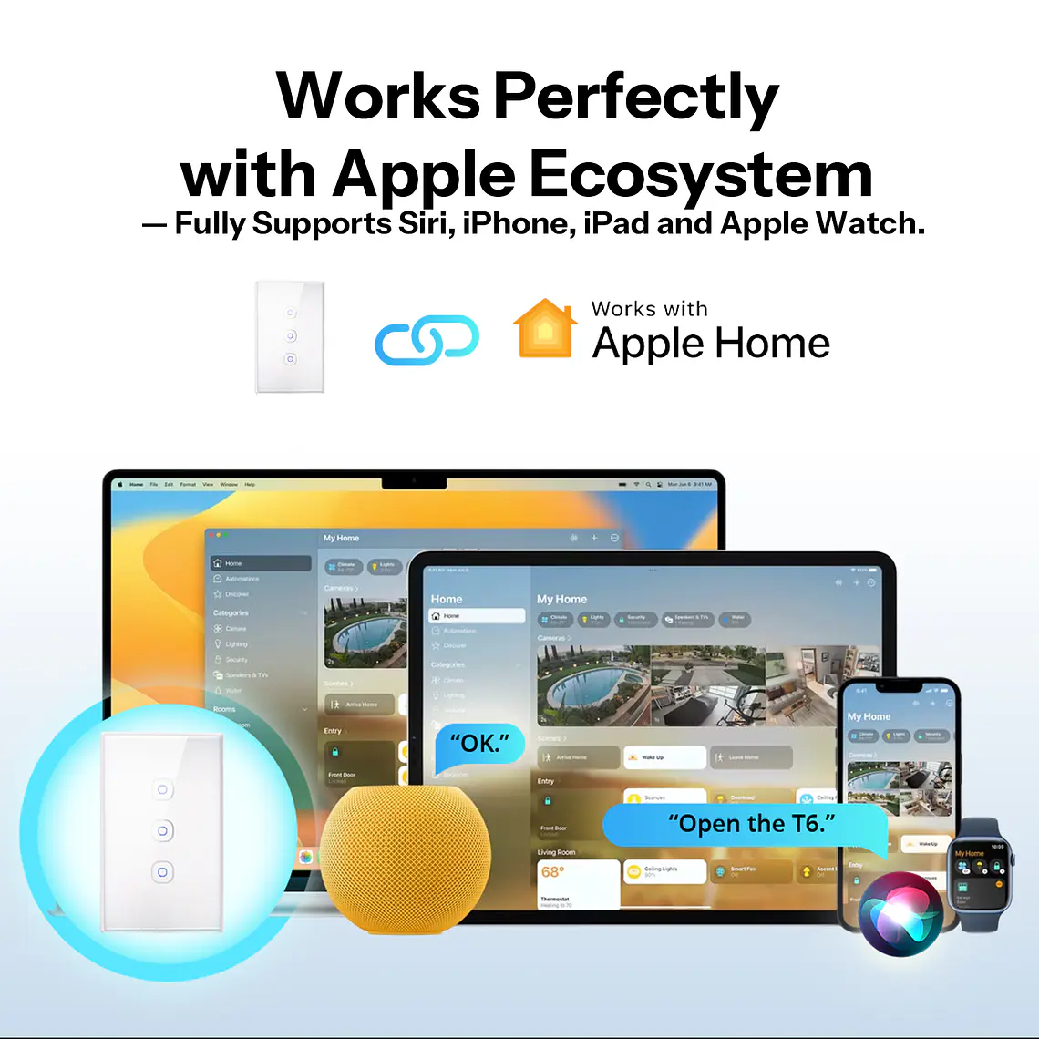 Interruptor Inteligente Sonoff Tx Gen 2 - T6 - 1 Boton - Matter 2