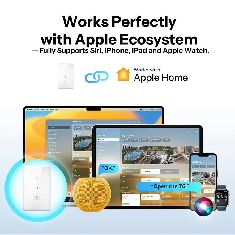 Interruptor Inteligente Sonoff Tx Gen 2 - T6 - 3 Botones - Matter 2